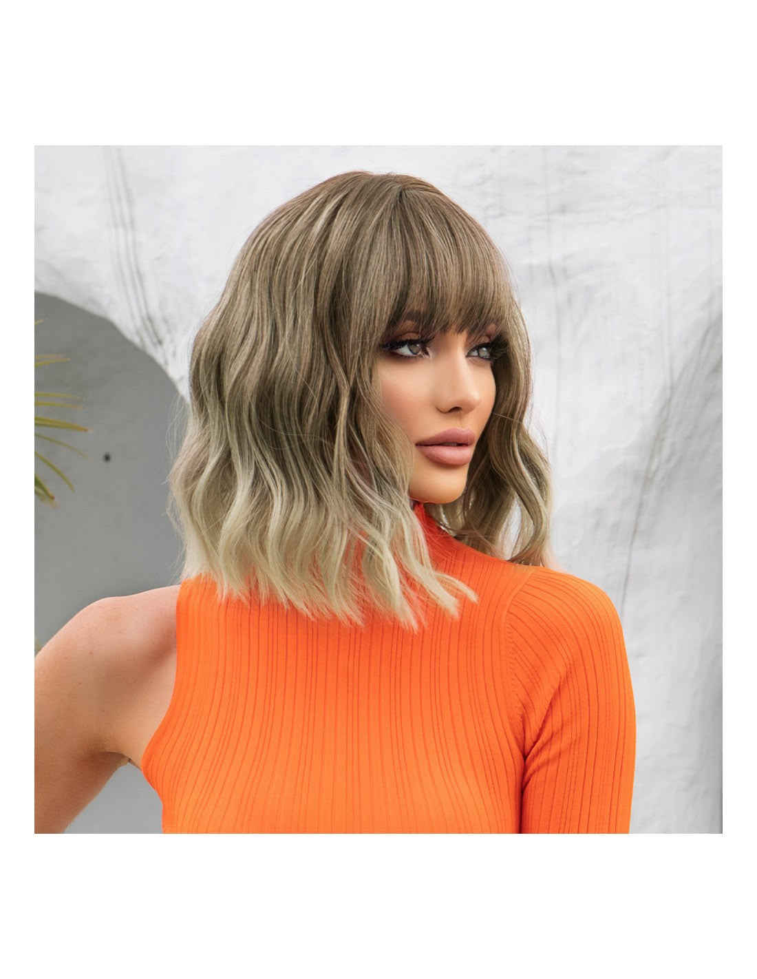 Peruca Par Sintetic MAHIMA Ombre Saten Deschis/Blond Cenusiu
