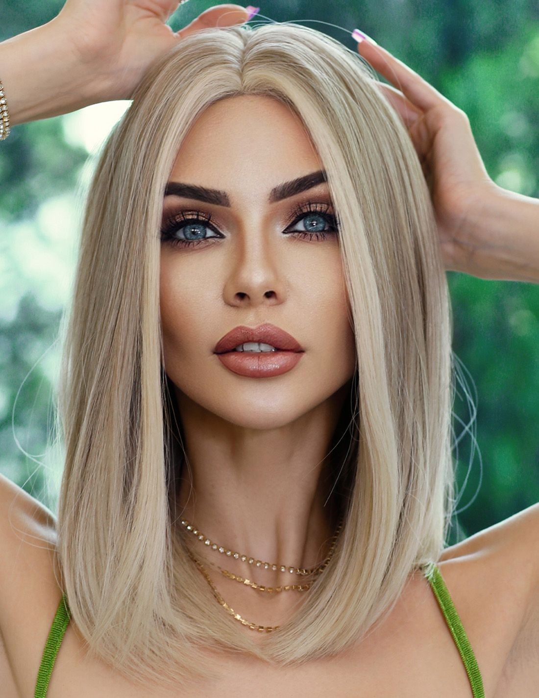 Peruca Par Sintetic MARTA Blond Platinat