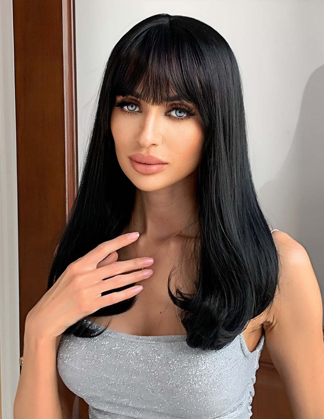 Peruca Par Naturala Fashion RAHELA Negru Intens