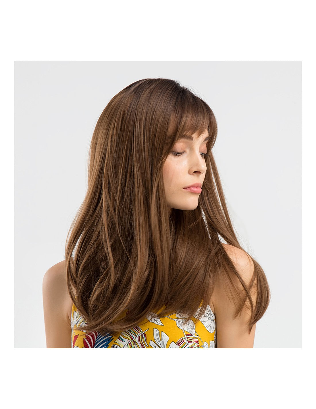 Peruca Par Sintetic ABENA Ombre Saten Inchis/Saten Caramel