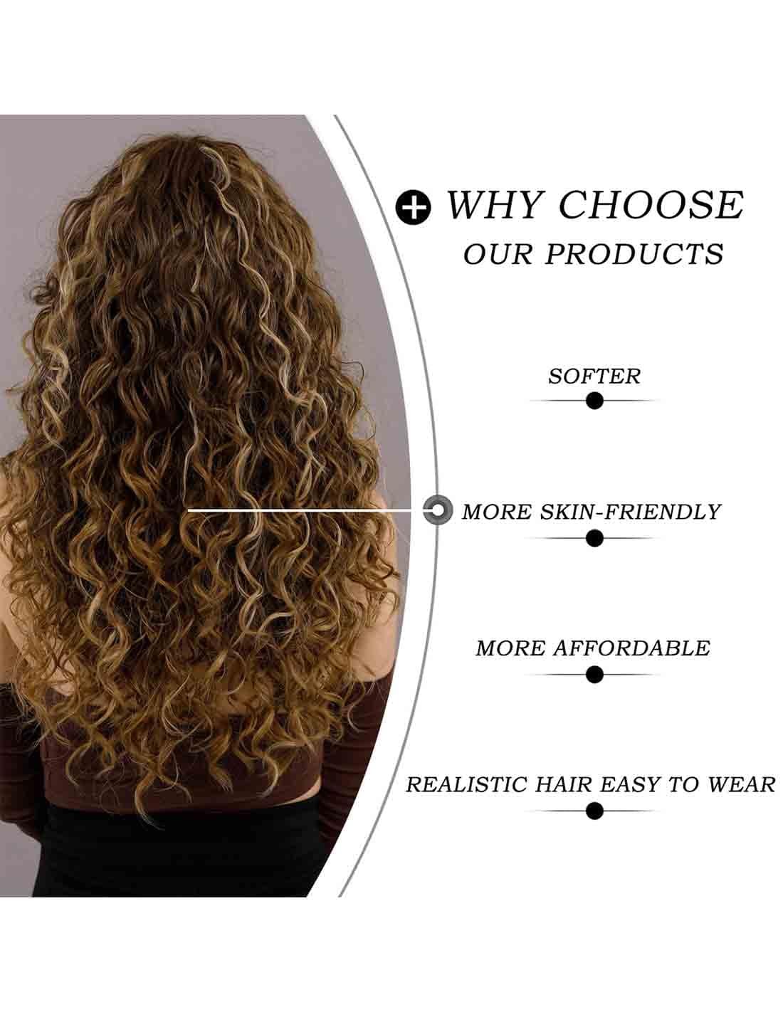 Peruca Look Natural ZAIRA Balayage Saten Deschis/Blond Miere
