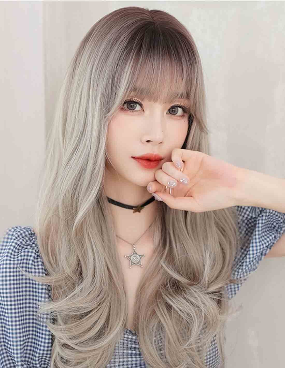 Peruca Look Natural CARLIA Saten Deschis/Blond Perlat